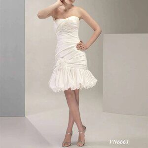 Short White WEDDING DRESS, Corset Fun  Bachelorette Party/Destination reception